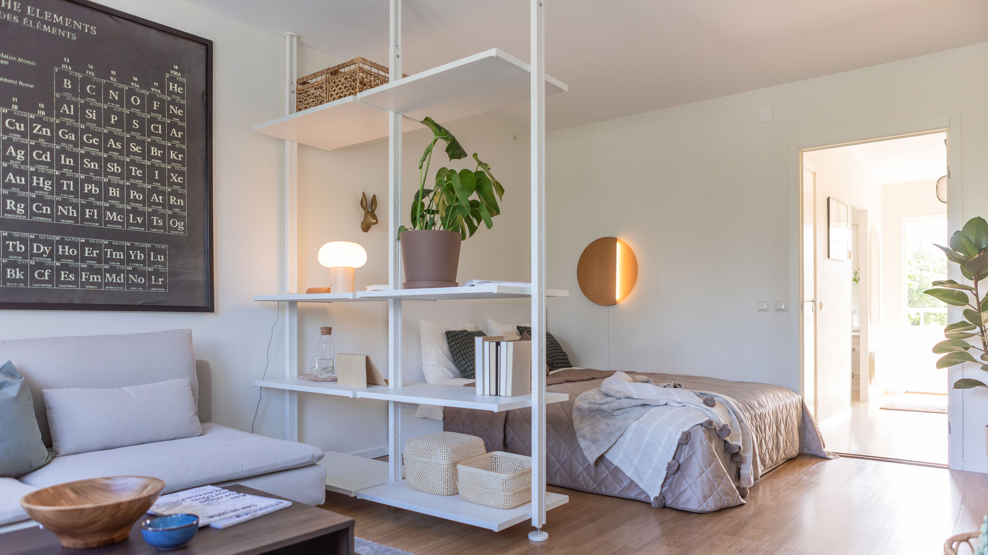 Studentlägenhet vardagsrum 2